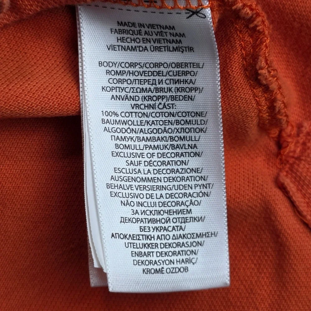 Polo Ralph Lauren Polo Shirt Mens Medium Orange Classic Fit Short Sleeve Pony